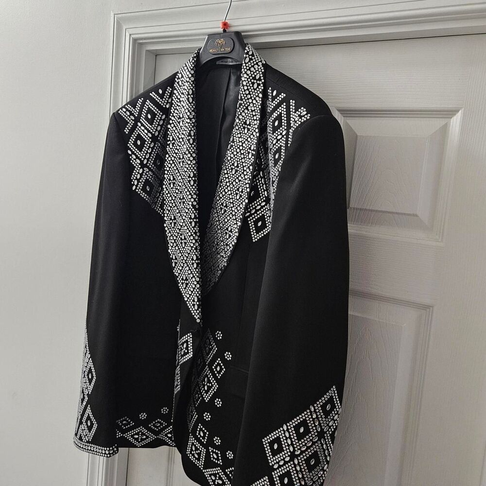Portolano Men's Black Dress Jacket